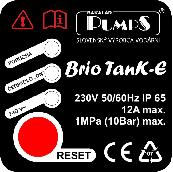 Presscontrol PumpS Brio Tank-E 230V